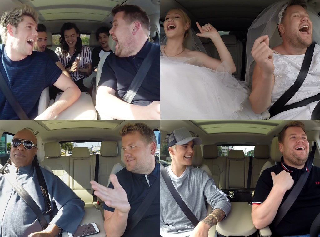 James Corden's Best Carpool Karaoke Moments E! News